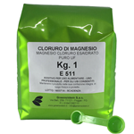 CLORURO MAGNESIO KG. 1 + 1 MISURINO 1-2 GR. - PURO - USO ALIMENTARE 