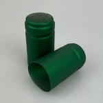 CAPSULE PVC 31X55 VERDE SMERALDO METAL CF.  DA PZ. 100 TERMORETRAIBILI 